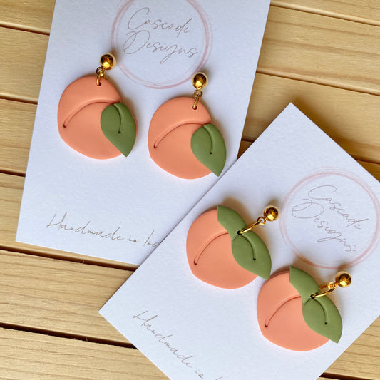 The Georgia | Peach Clay Earrings