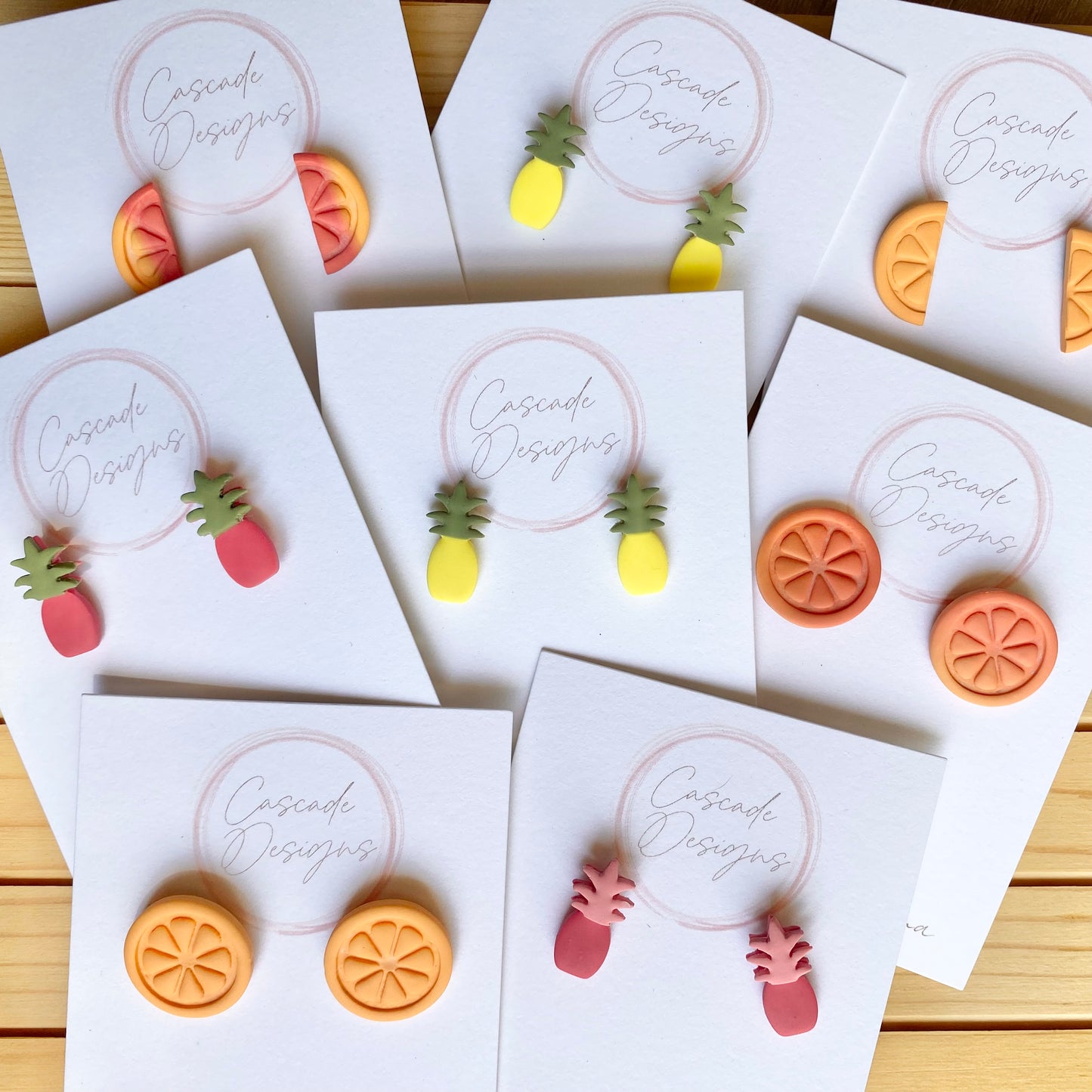 The Mandi | Orange Slice Clay Earrings