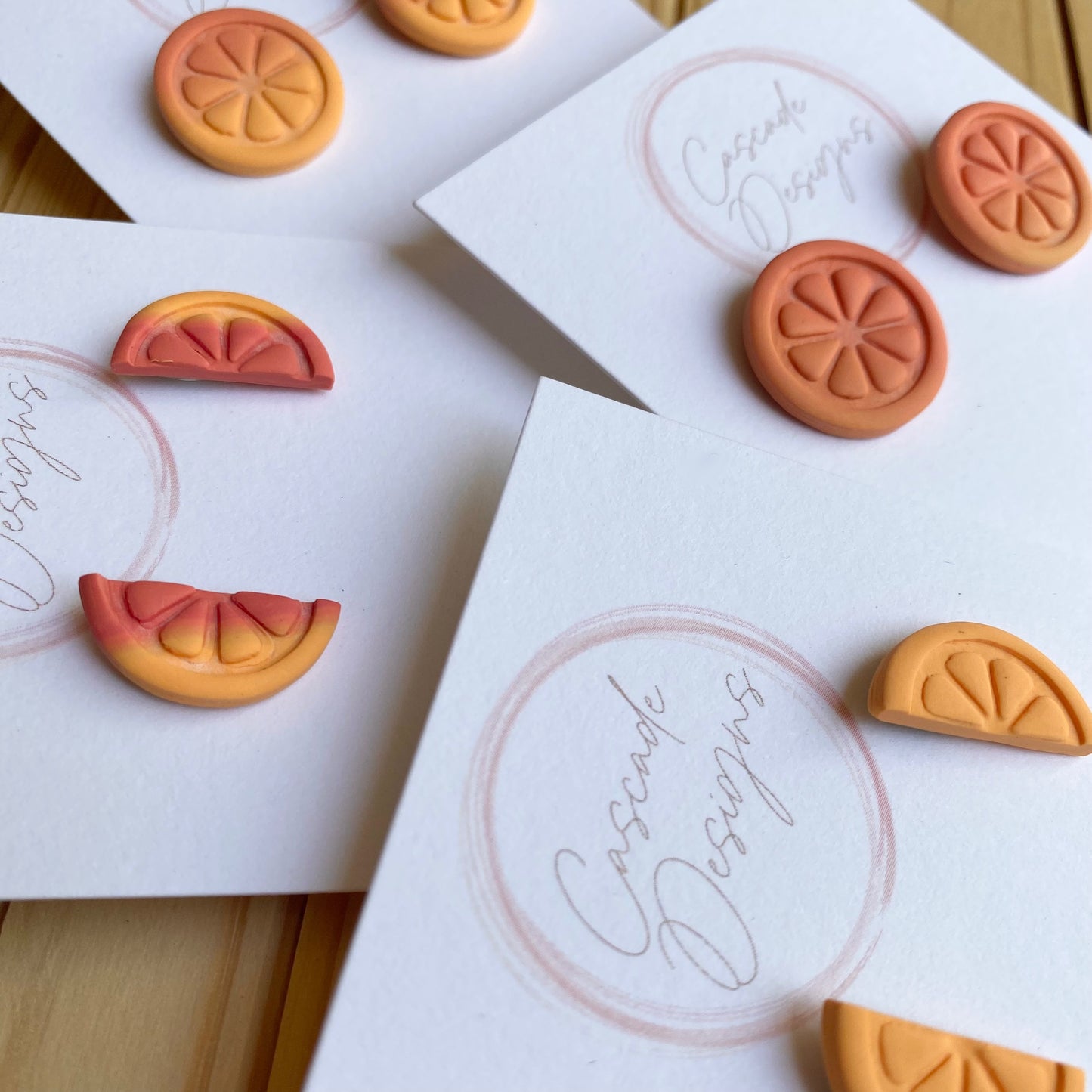 The Mandi | Orange Slice Clay Earrings