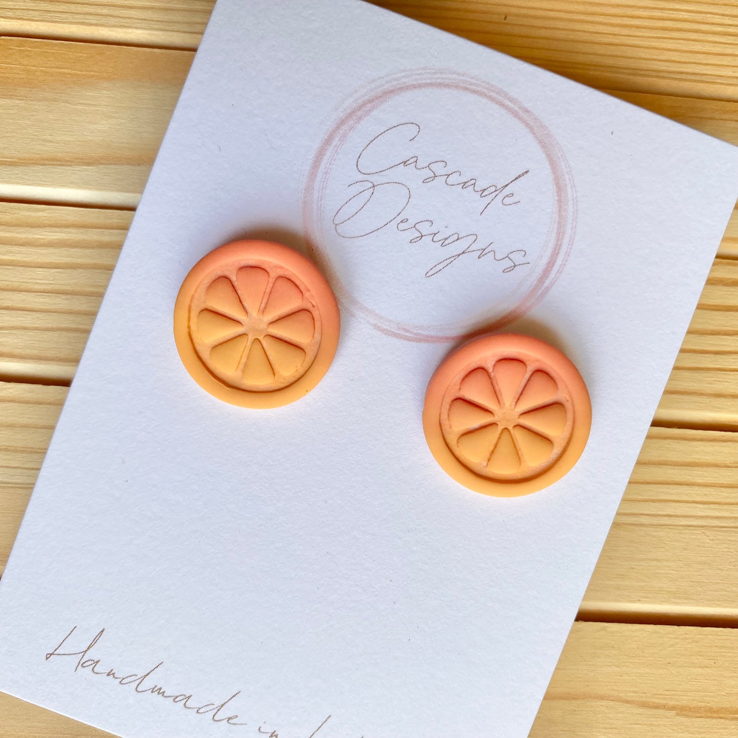 The Mandi | Orange Slice Clay Earrings