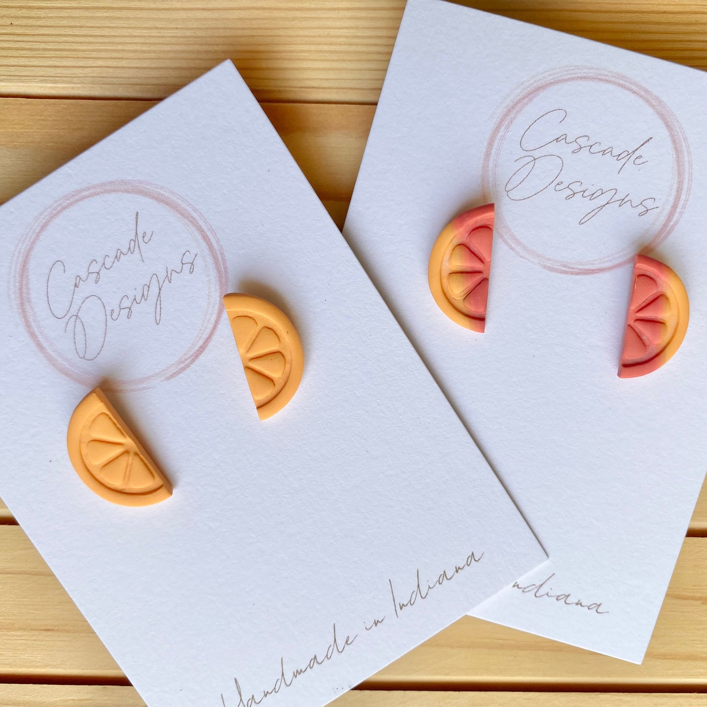 The Mandi | Orange Slice Clay Earrings