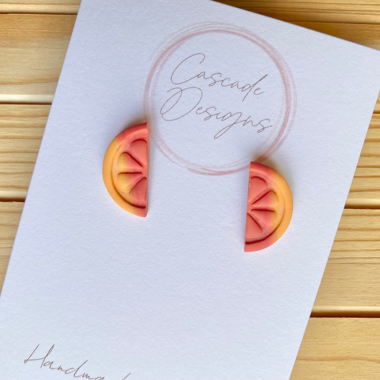 The Mandi | Orange Slice Clay Earrings