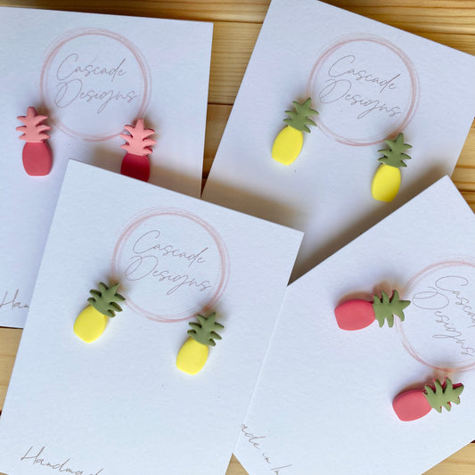 The Pinni | Pineapple Clay Earrings
