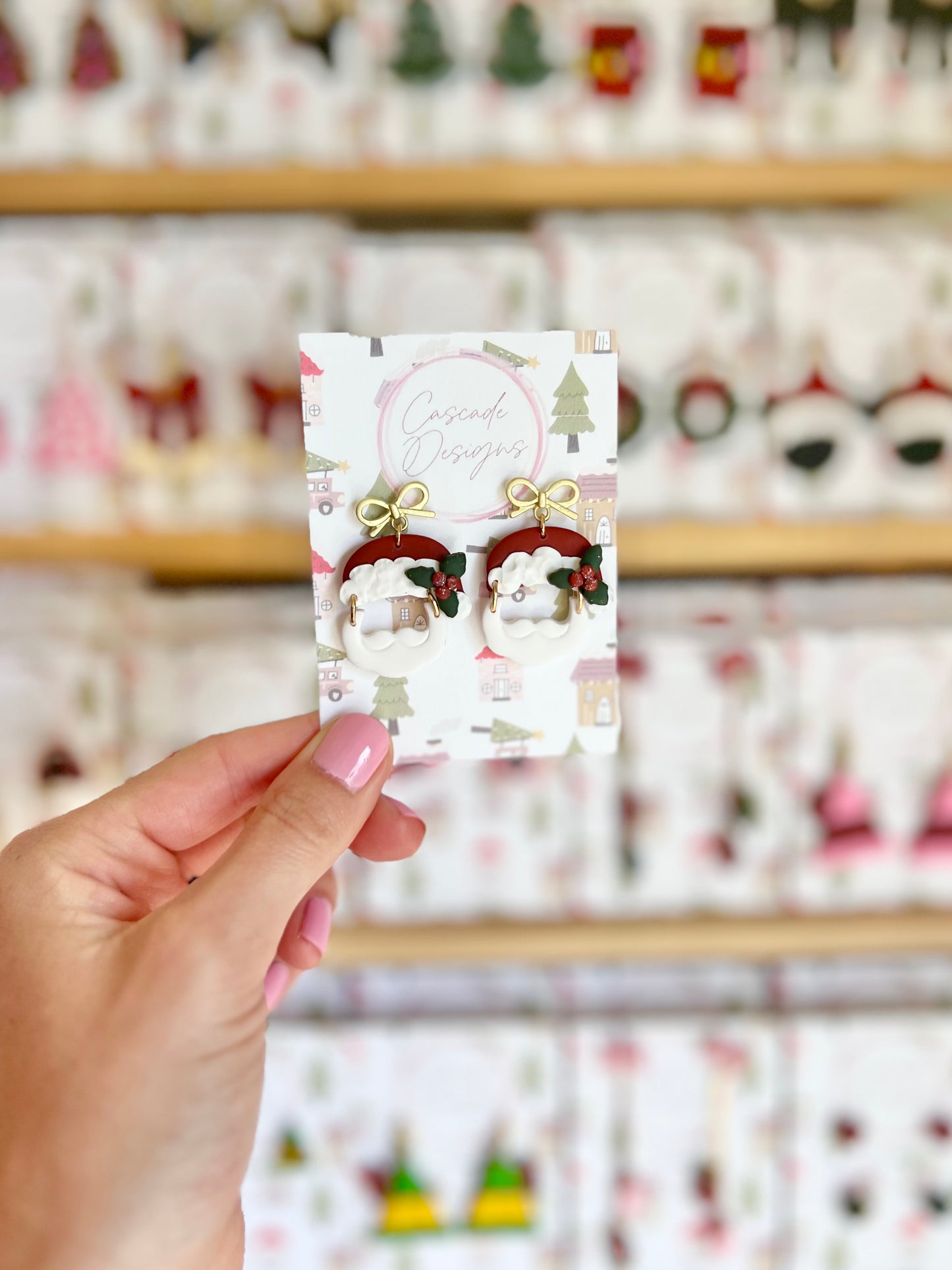 The Claus | Santa Clay Earrings