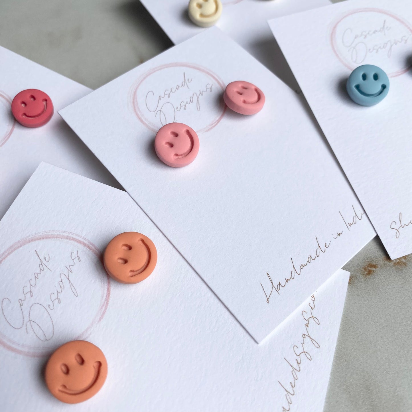 The Smiley | Smiley Face Clay Earrings