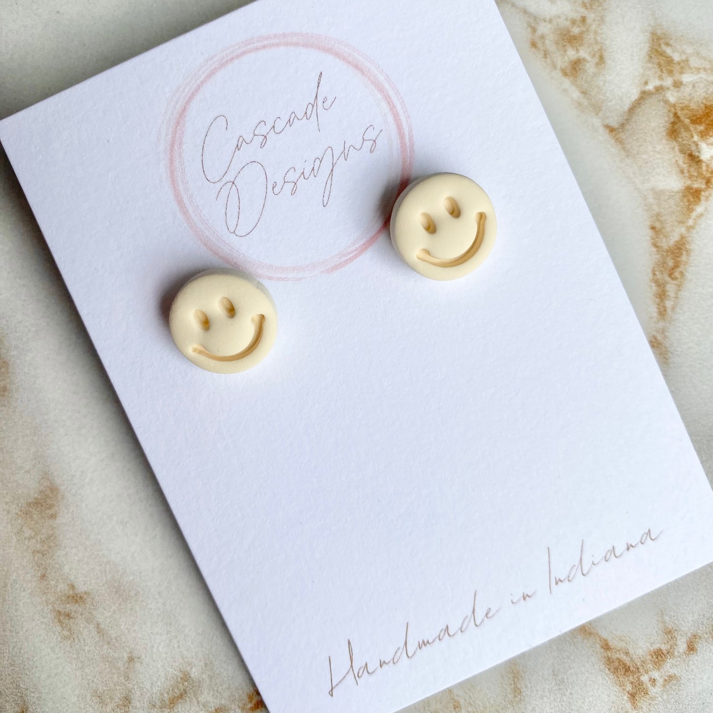 The Smiley | Smiley Face Clay Earrings