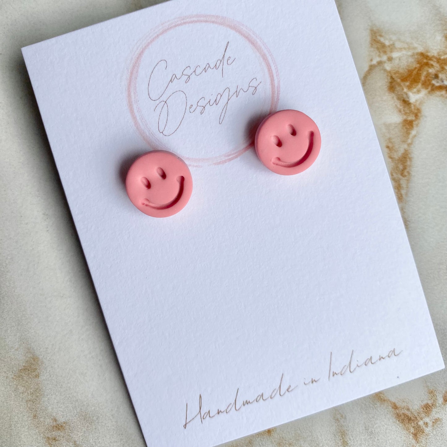 The Smiley | Smiley Face Clay Earrings