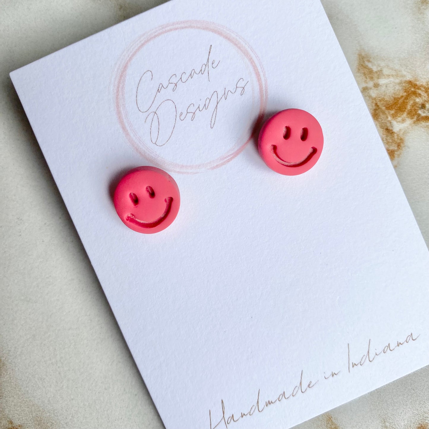 The Smiley | Smiley Face Clay Earrings