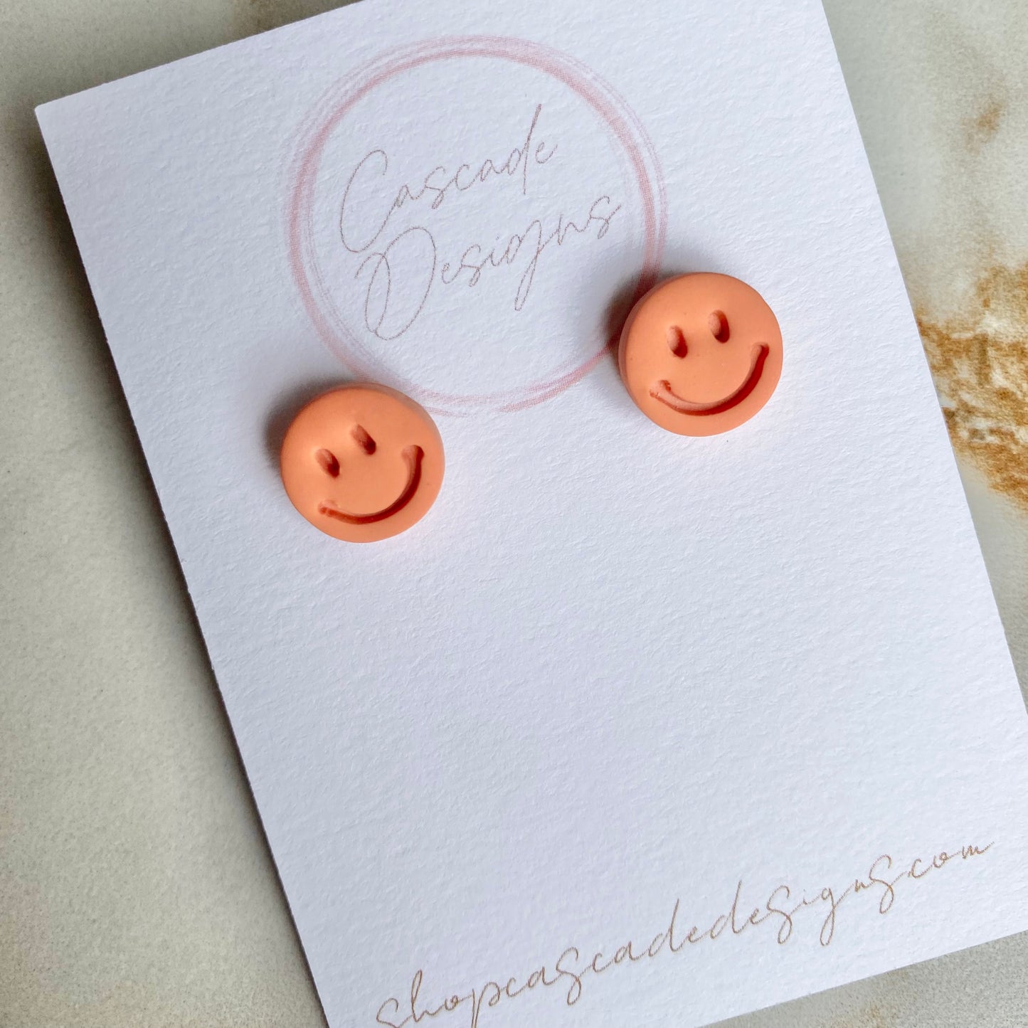 The Smiley | Smiley Face Clay Earrings