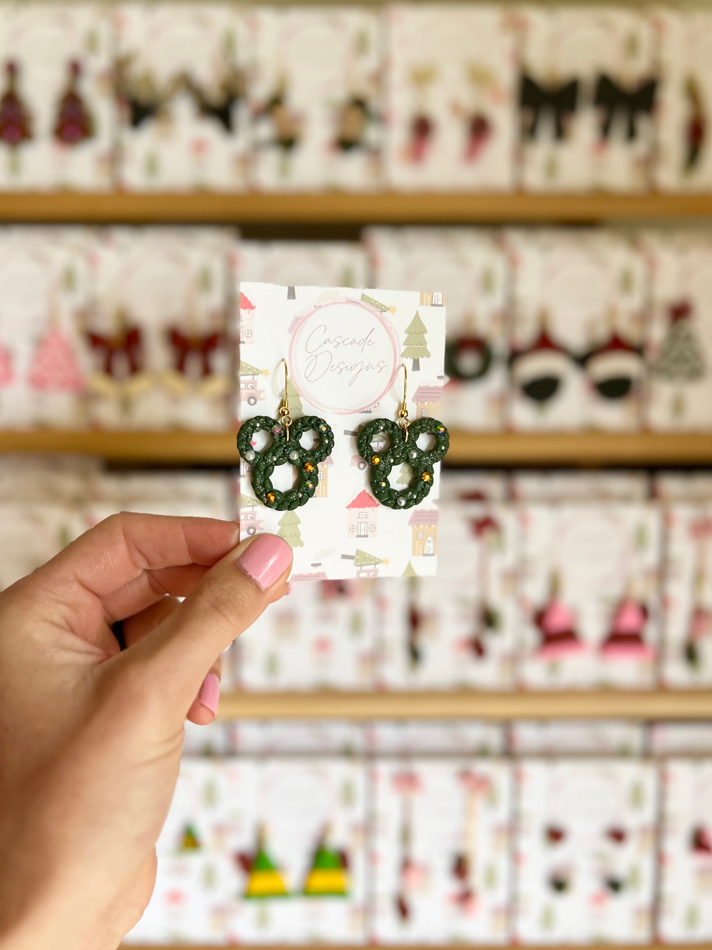 The Micki Wreath | Magical Dusted Wreath Earrings