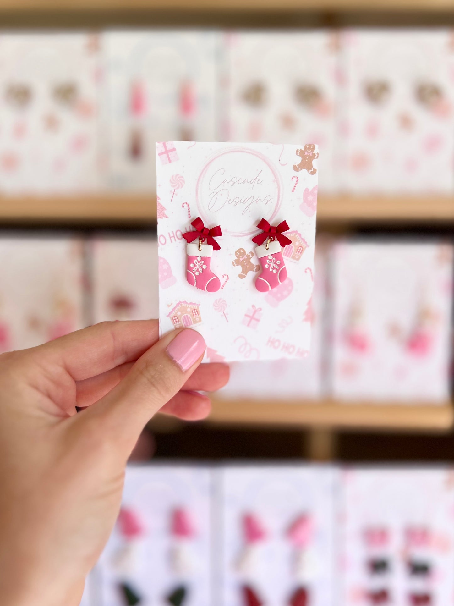 The Stocking | Scandinavian Stocking Earrings