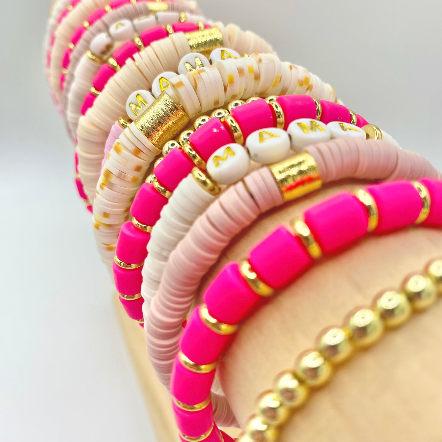 Beaded 14K Gold Hematite Bracelet