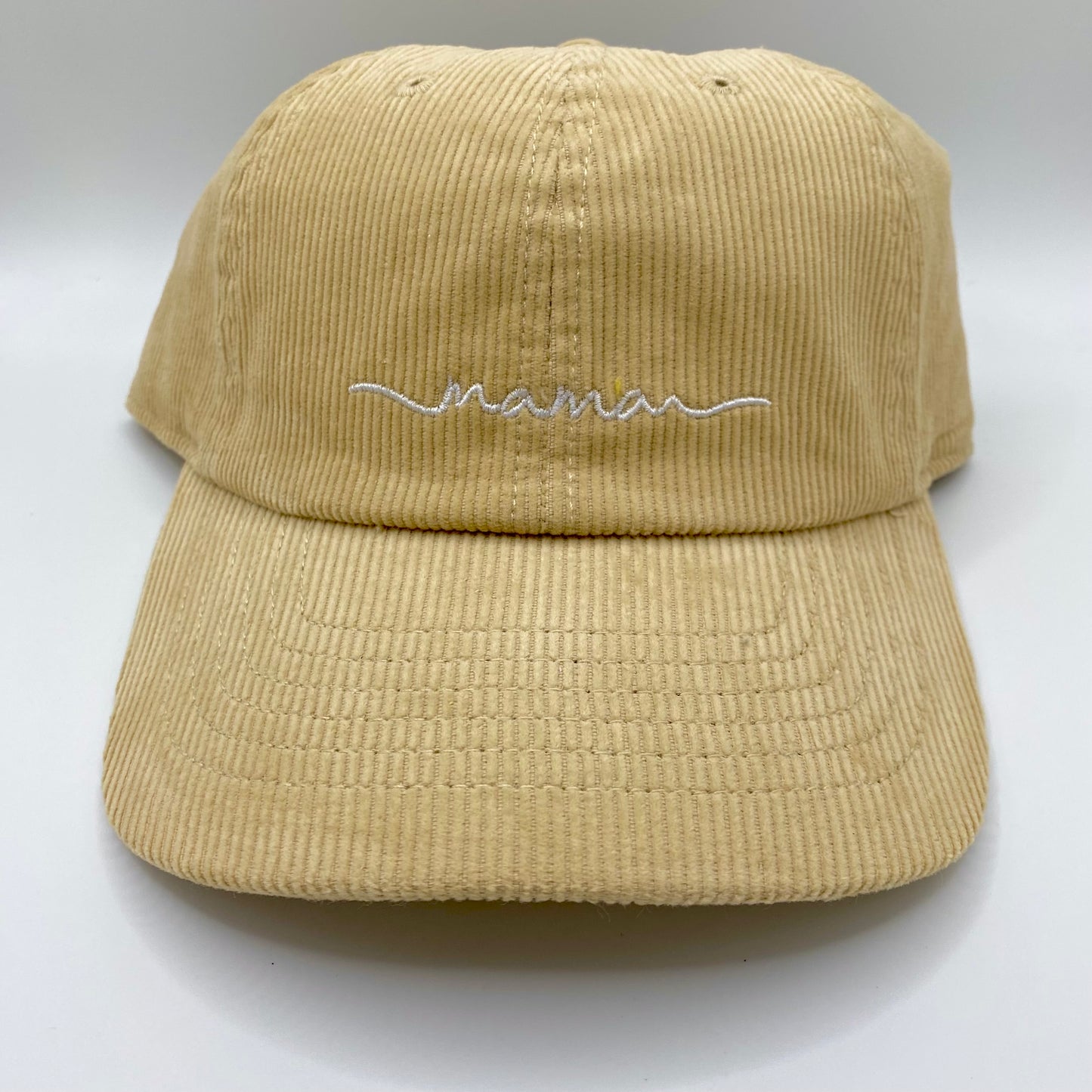 Mama Embroidered Corduroy Baseball Hat
