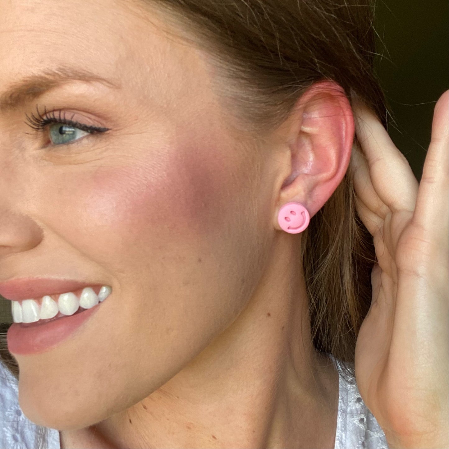 The Smiley | Smiley Face Clay Earrings
