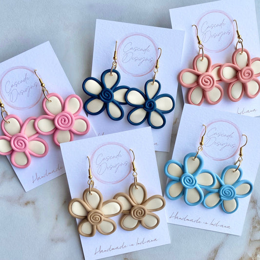 The Molli | Flower Clay Earrings