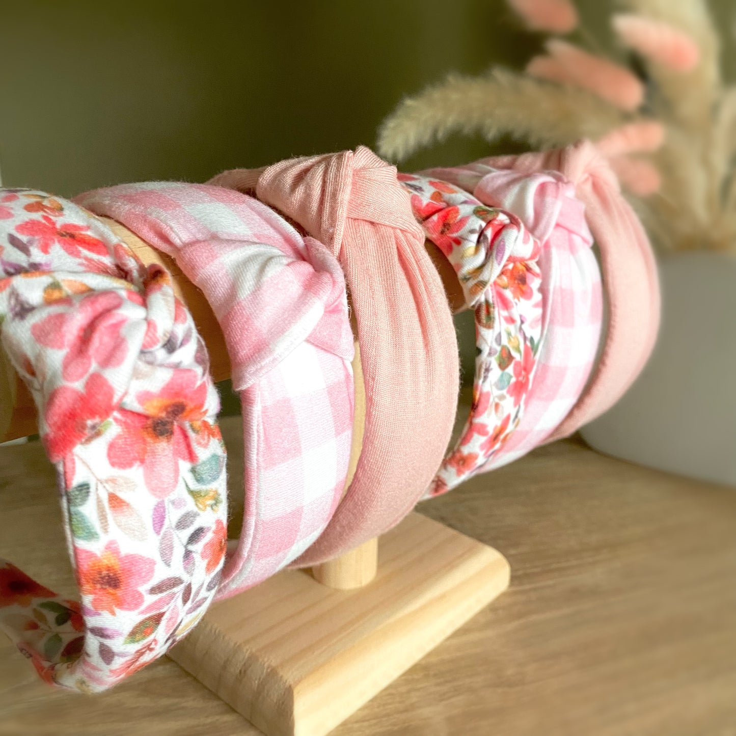 Plaid Top Knotted Headache-Free Headband