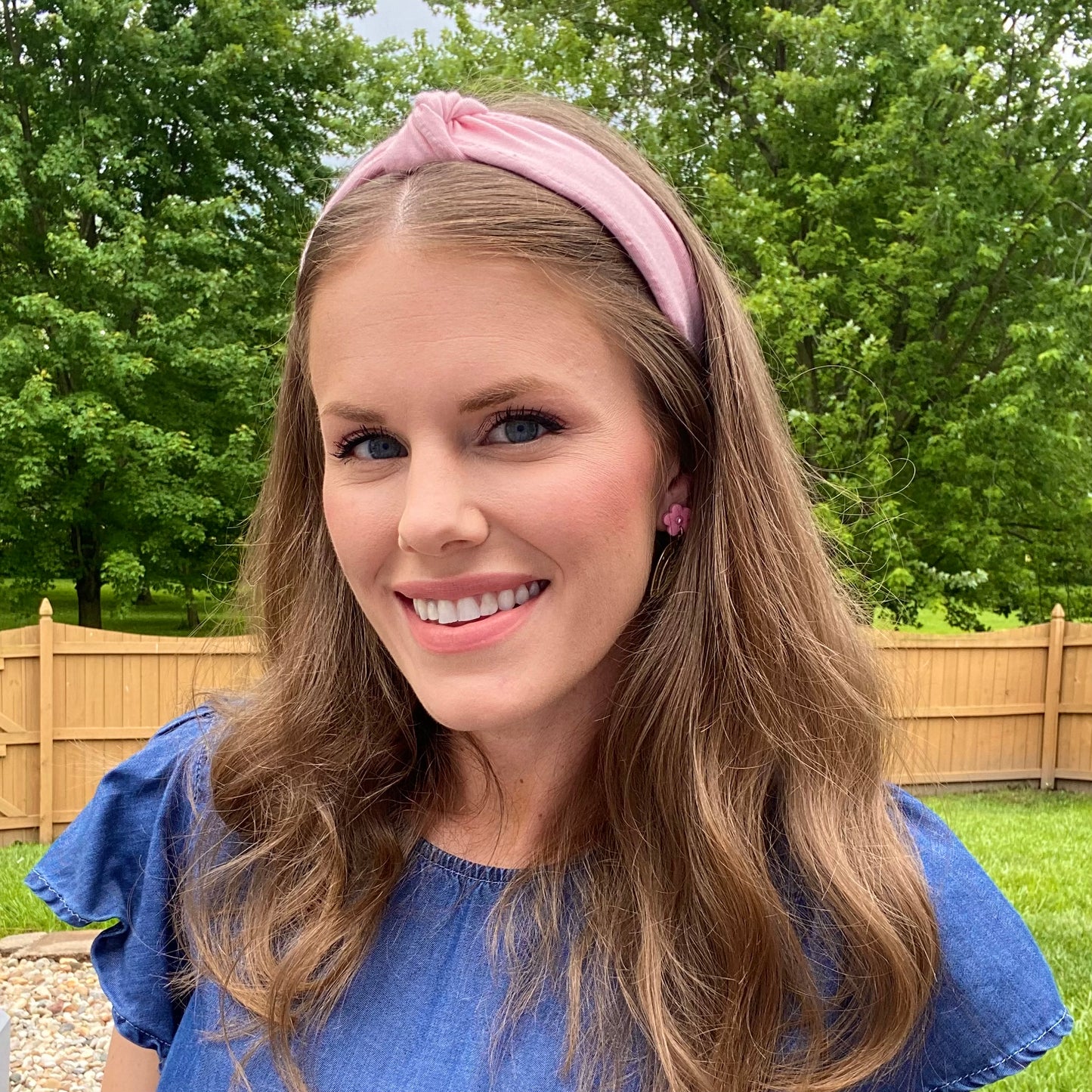 Dusty Pink Top Knotted Headache-Free Headband