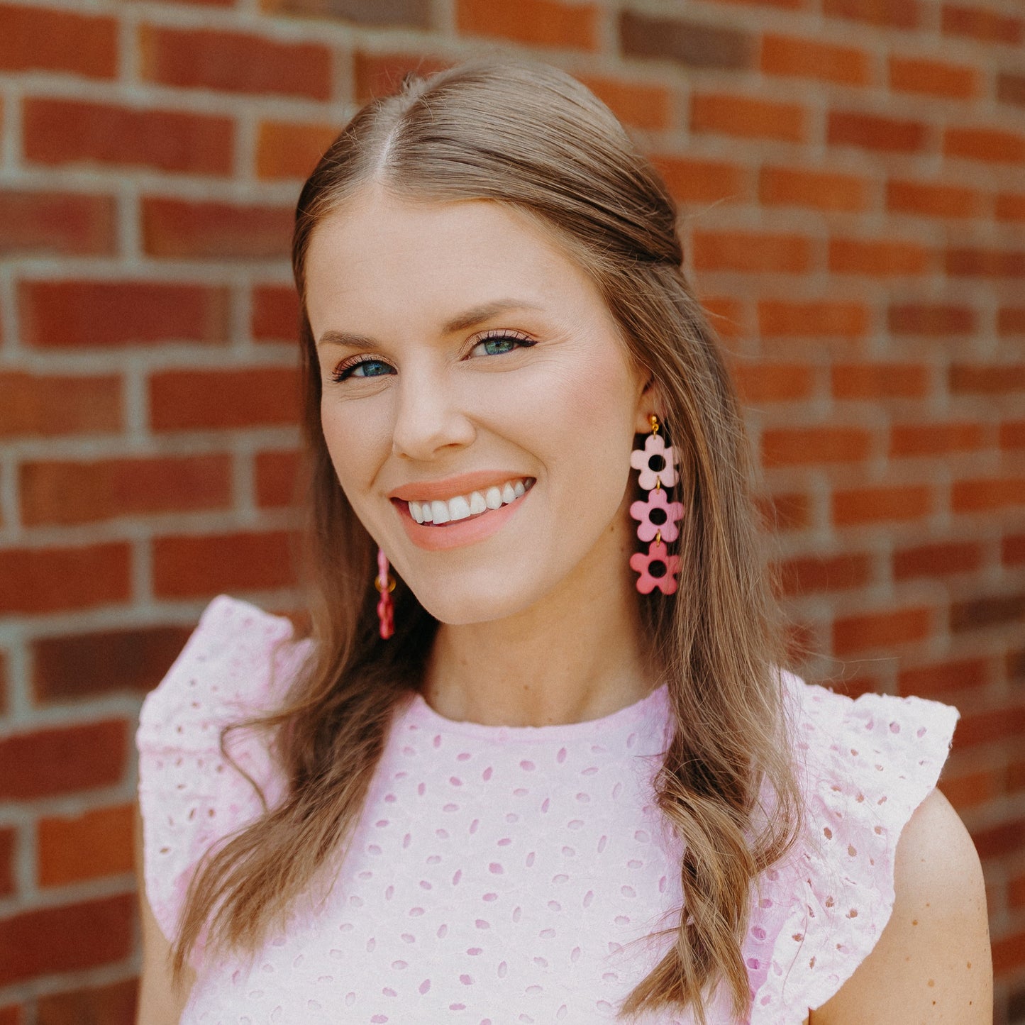 The Izzy Triple | Flower Clay Earrings