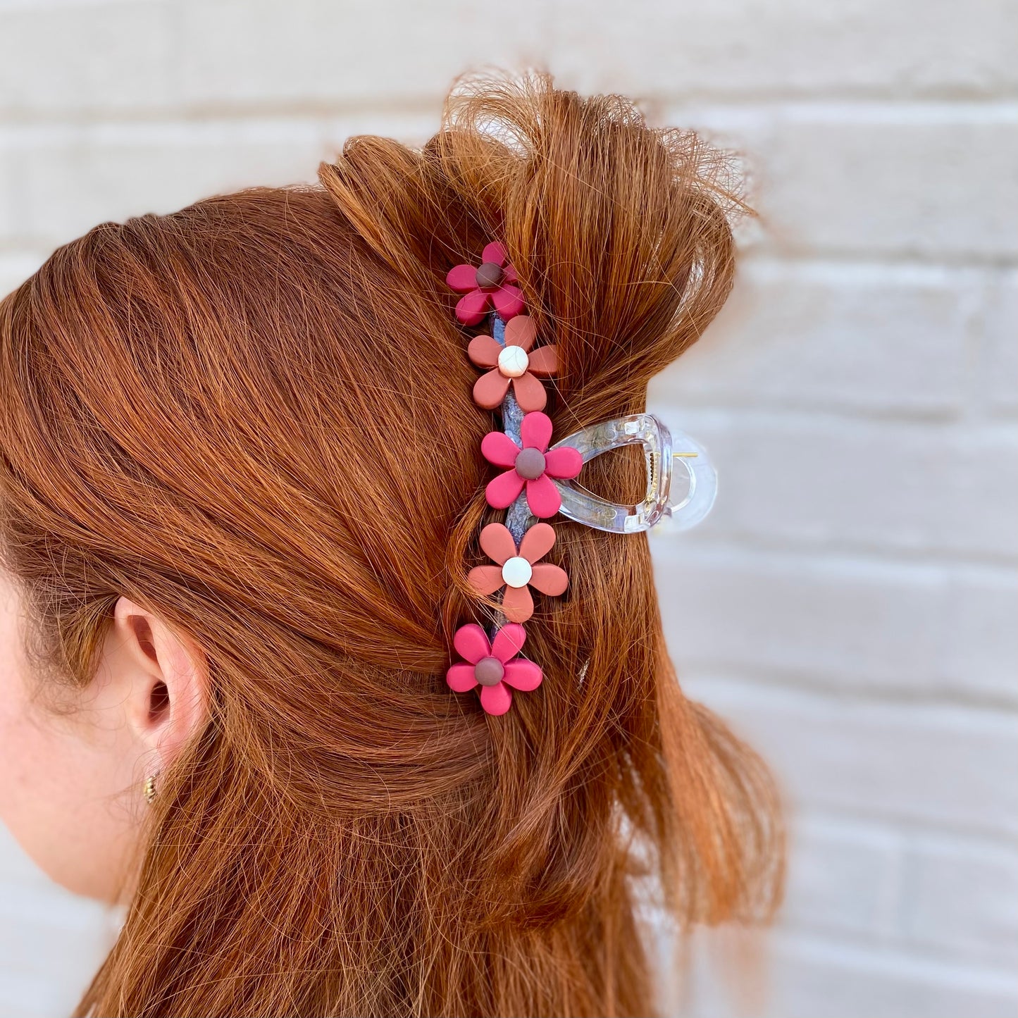 Flower Hair Claw Clips