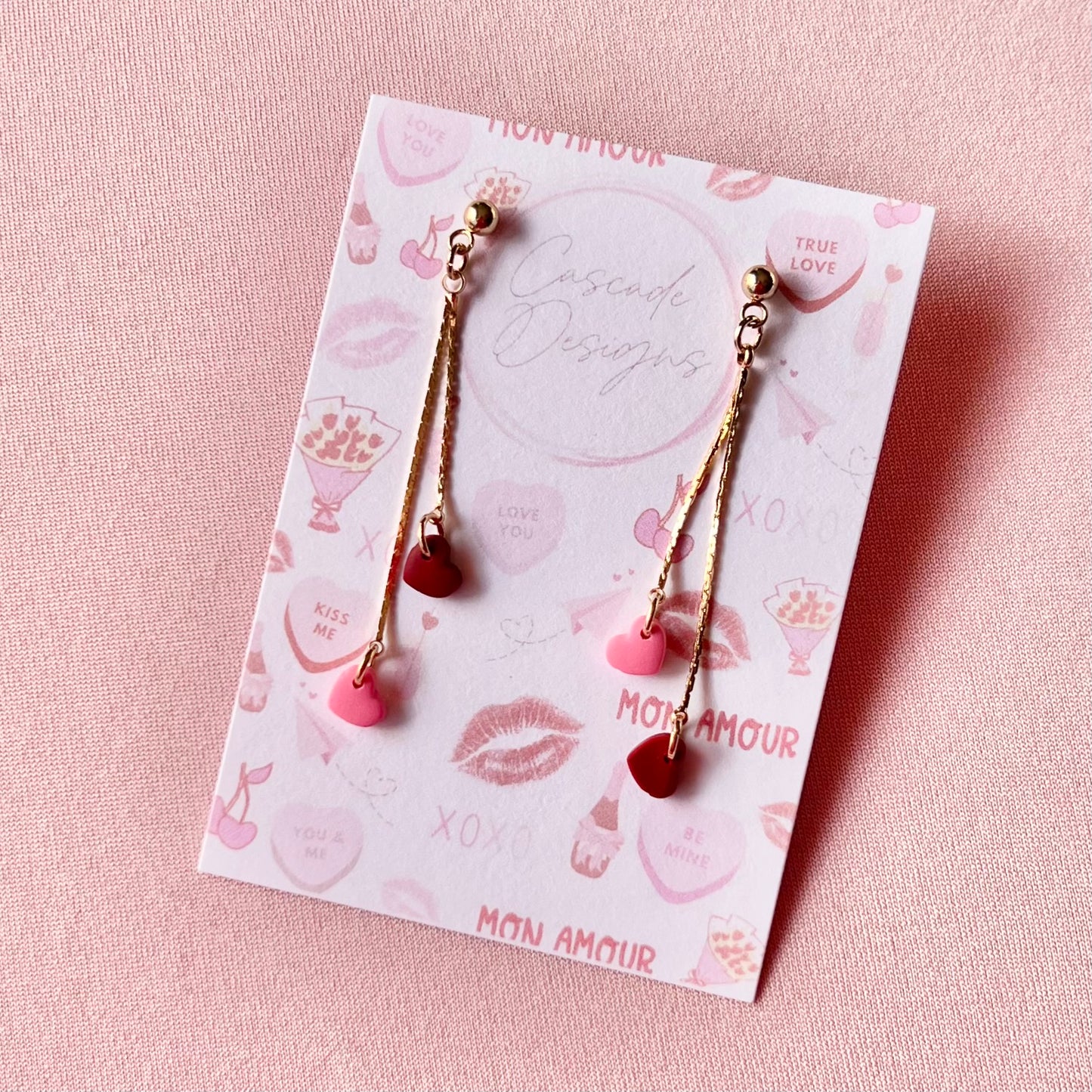 The Adore | Heart Chain Earrings