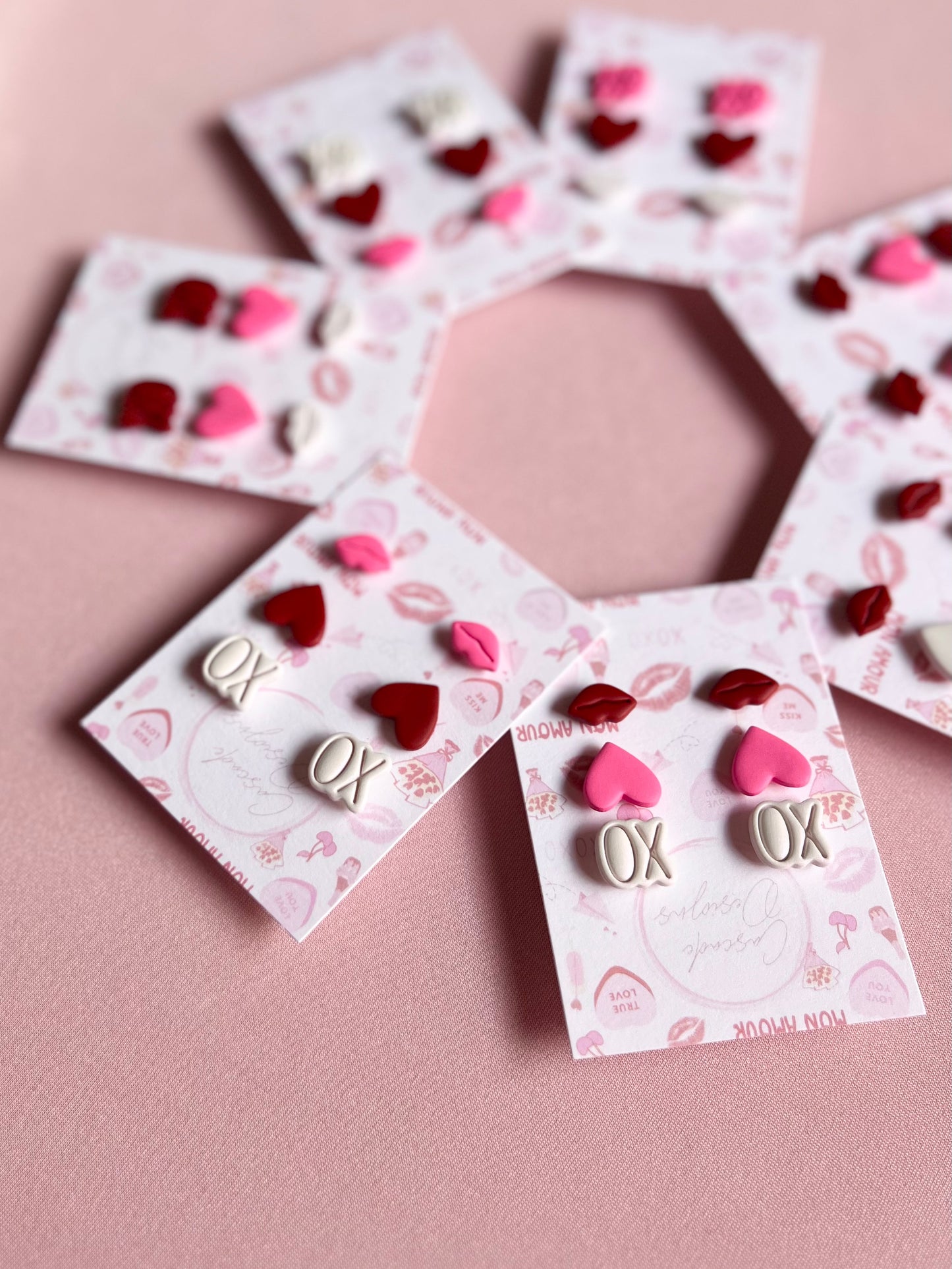 The Crush | Valentine Variety Stud Clay Earrings
