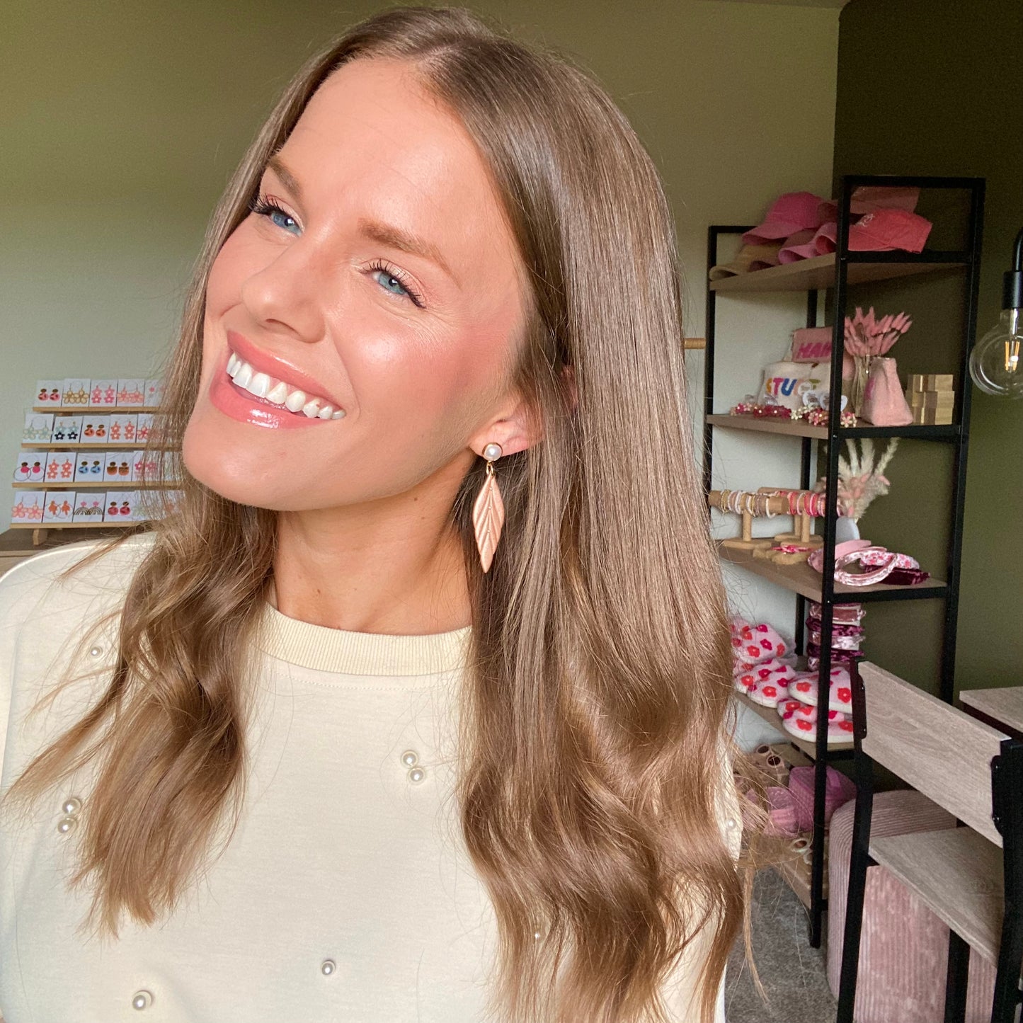 The Elena | Pearl Drop Earrings