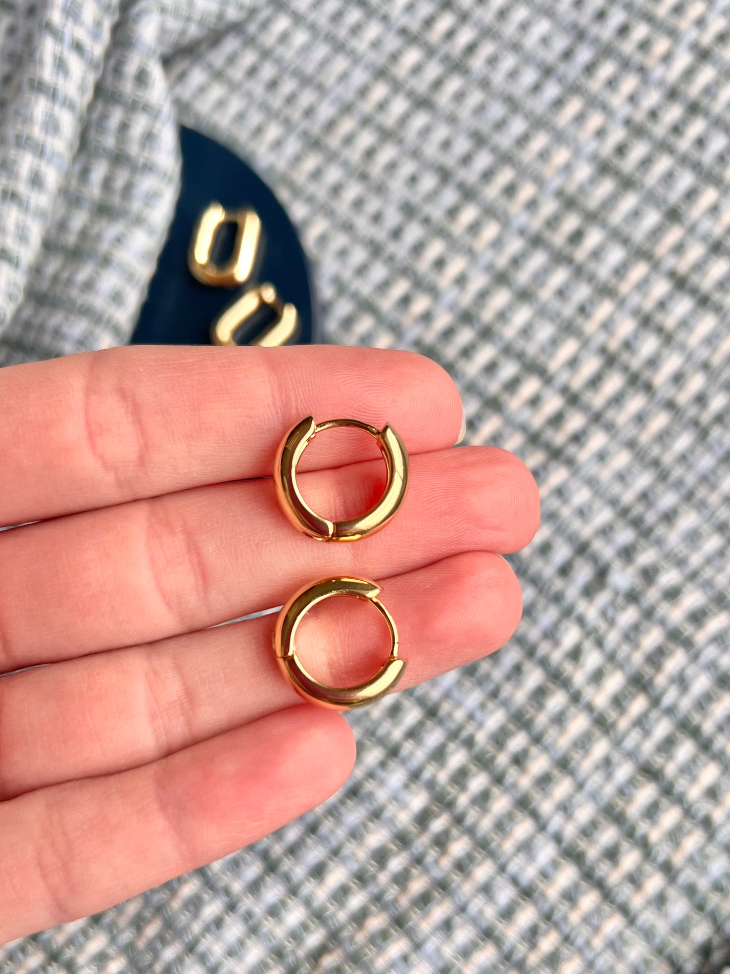 The Julia | 18K Gold Filled Huggie Earrings