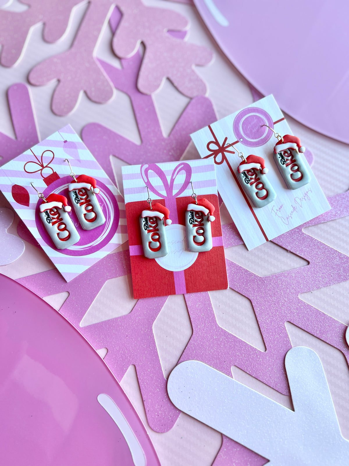 The Jolly Pop | Santa Soda Earrings