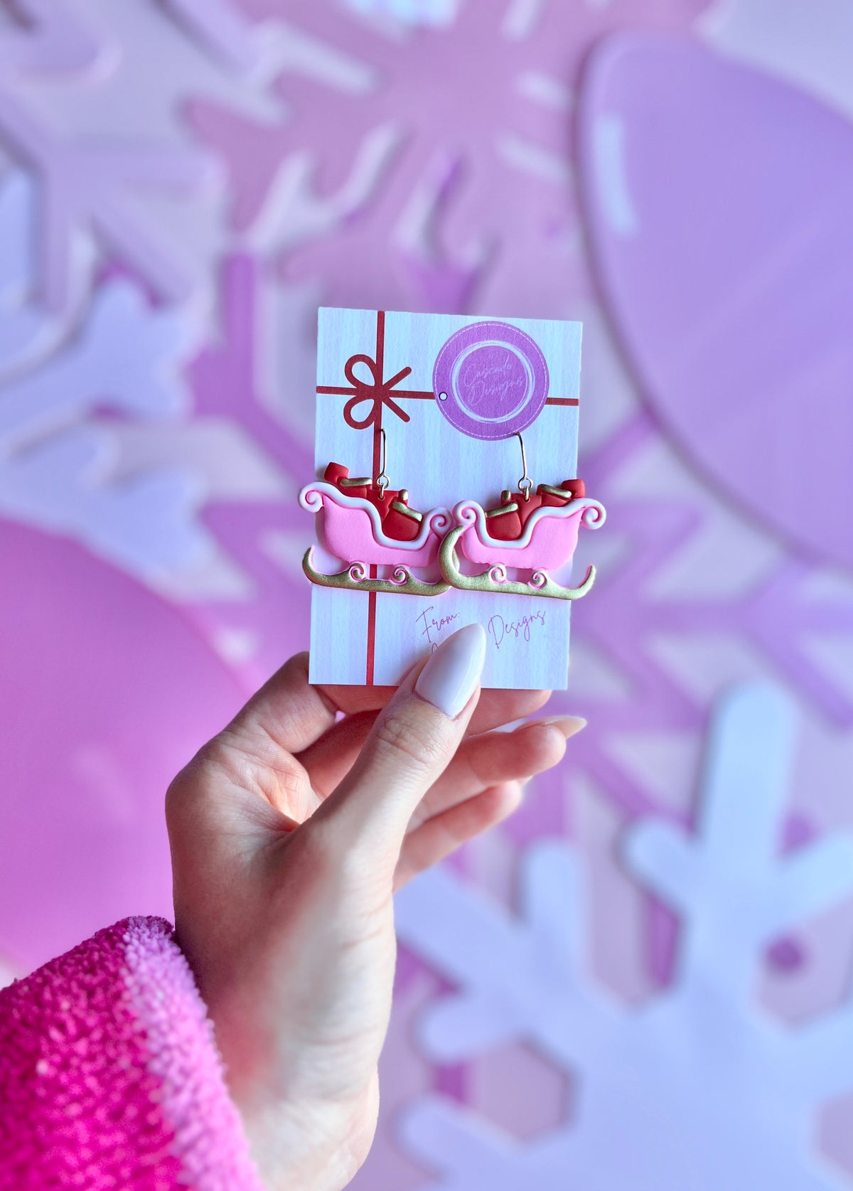 The Shiny Sleigh | Santa's Loaded Sleigh Earrings