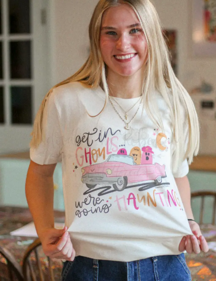 Get in Ghouls We're Going Haunting Tee