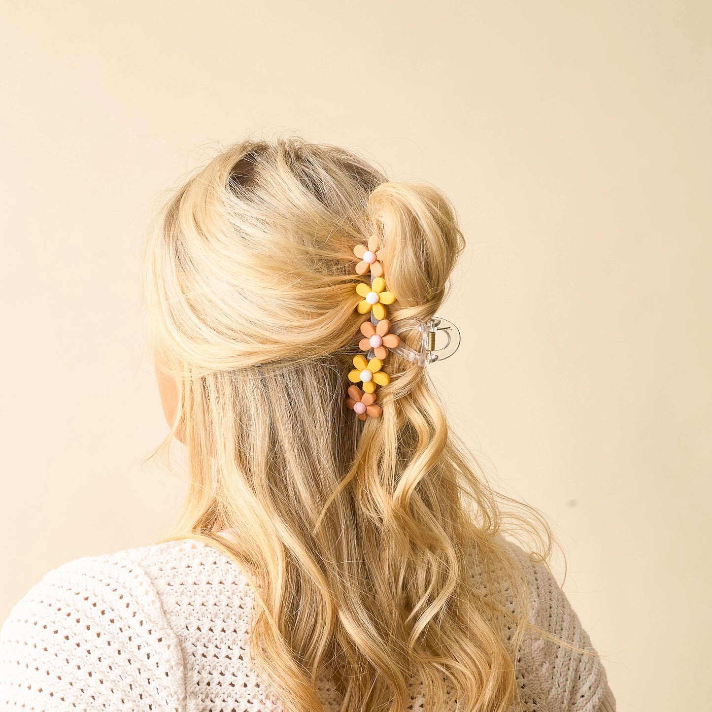 Flower Hair Claw Clips