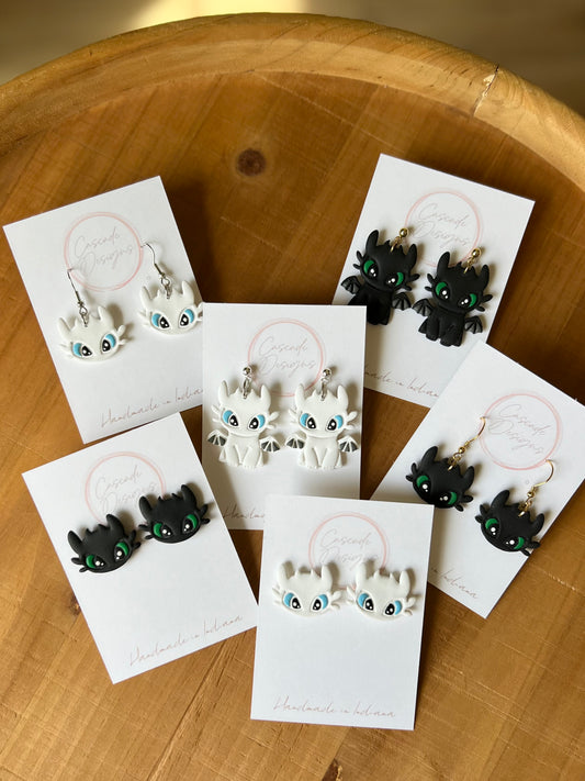 The Berk | Dragon Clay Earrings