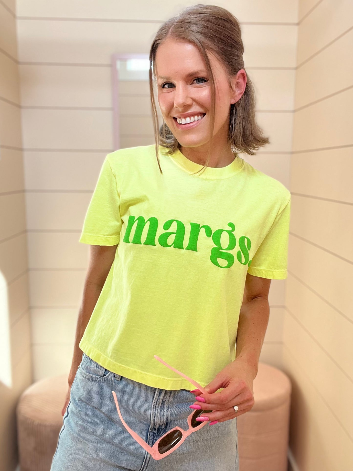 Margs Lime Cropped Tee