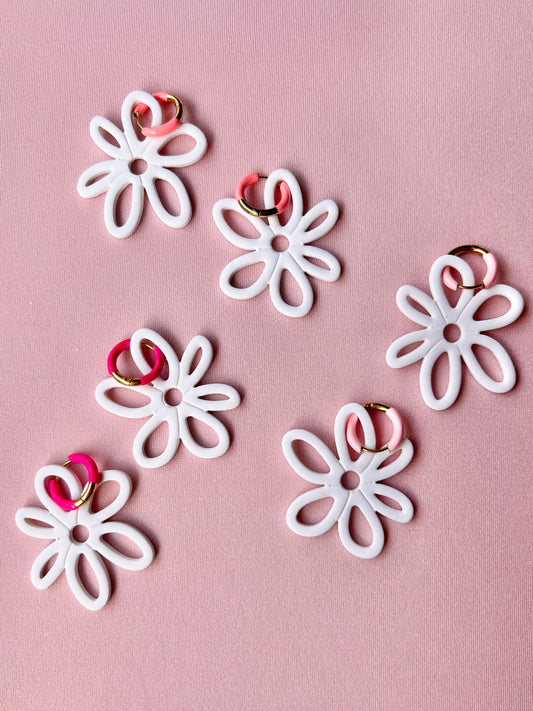 The Carina | Tuscan Flower Clay Earrings