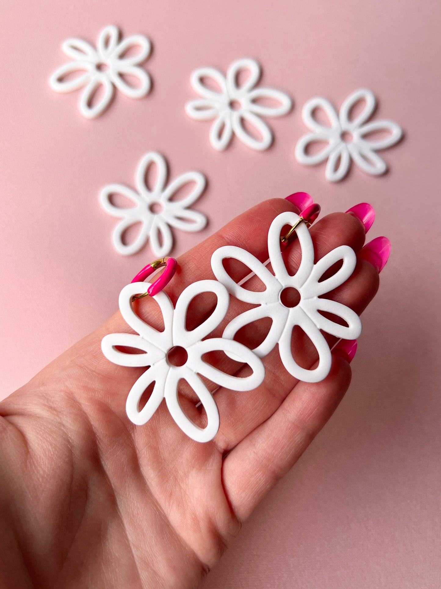 The Carina | Tuscan Flower Clay Earrings