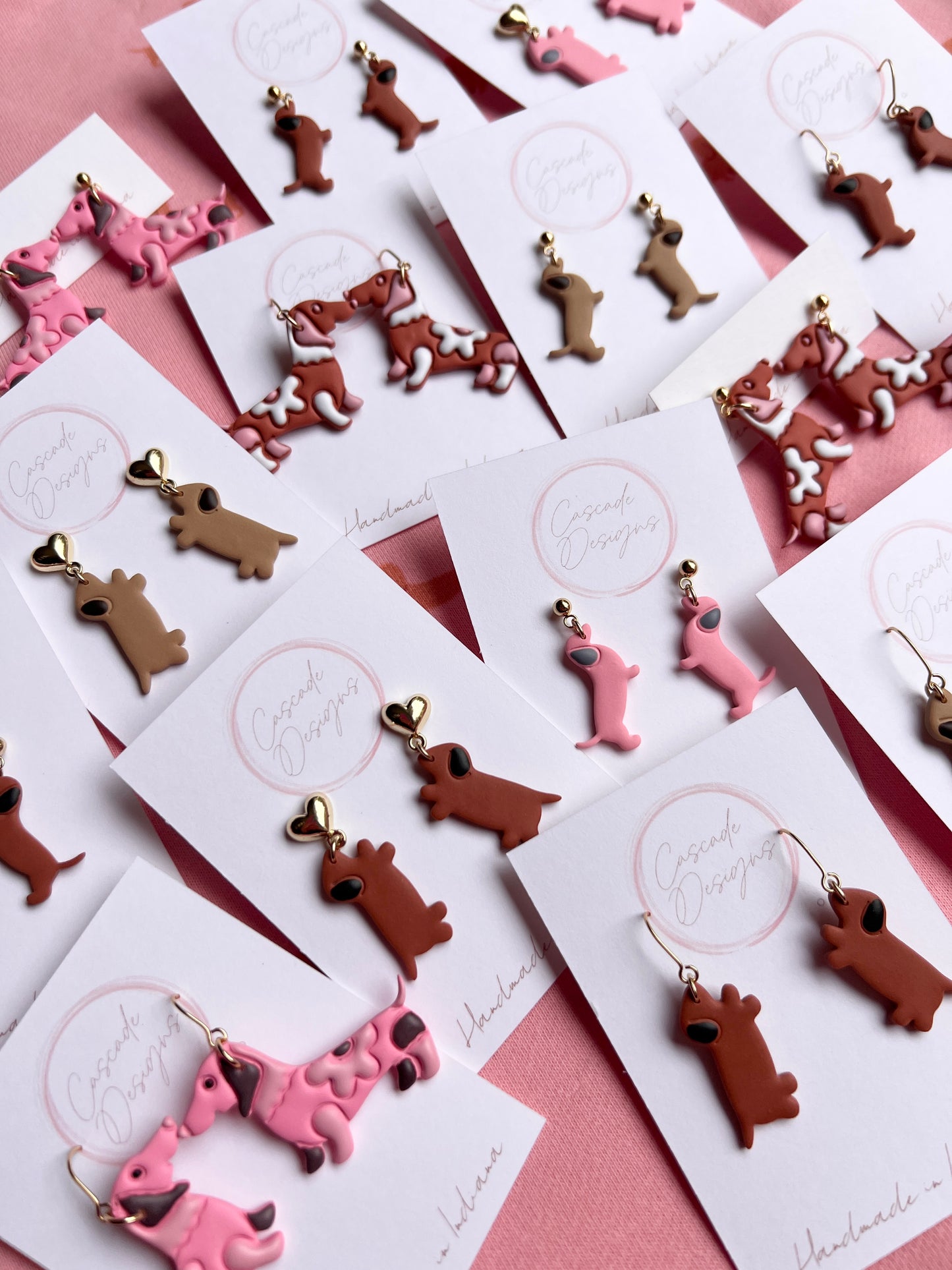 The Chonky Dachshund | Wiener Dog Clay Earrings