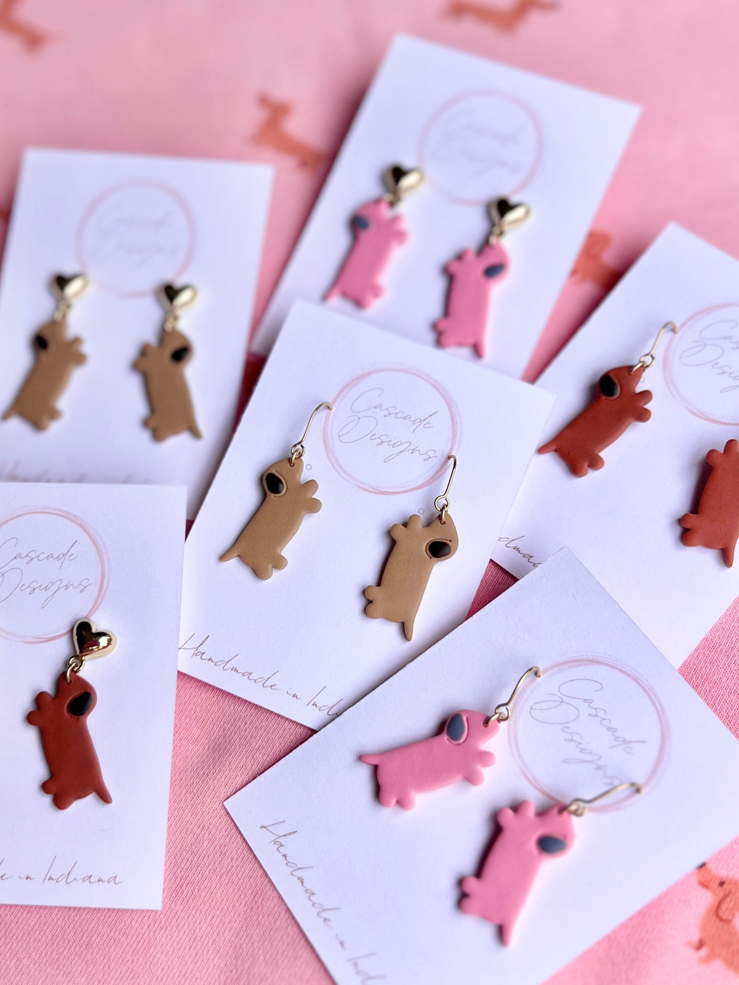 The Chonky Dachshund | Wiener Dog Clay Earrings