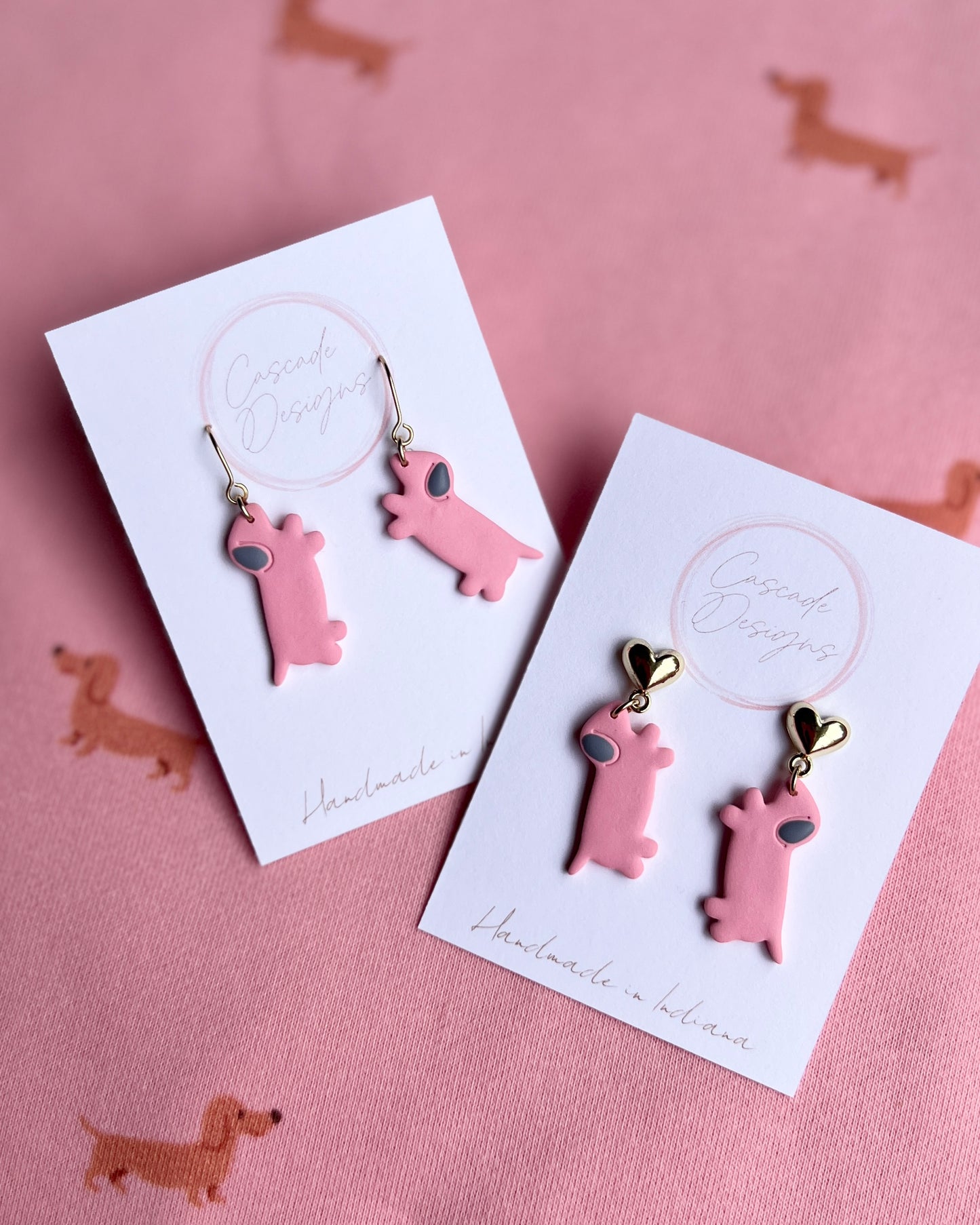 The Chonky Dachshund | Wiener Dog Clay Earrings