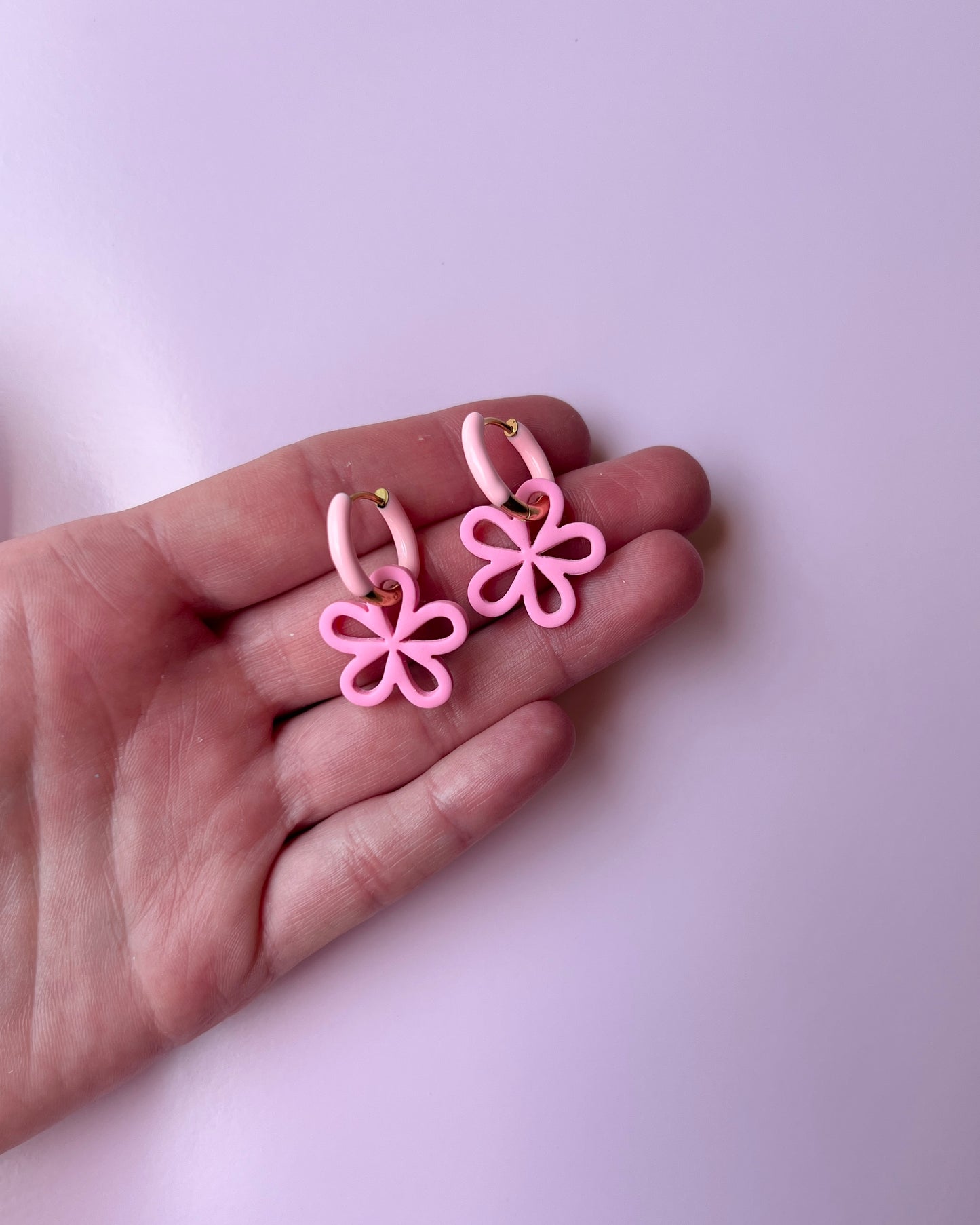 The Izzy | Build Your Own Huggie Flower Set Clay Earrings