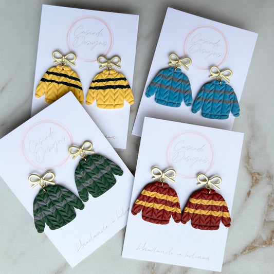 The House | Knit Sweater Bow Earrings