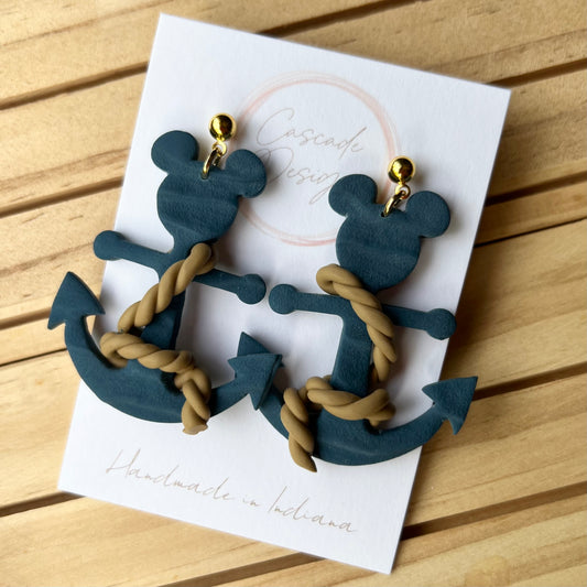 The Micki Anchor at Sea | Magically Inspired Cruise Earrings