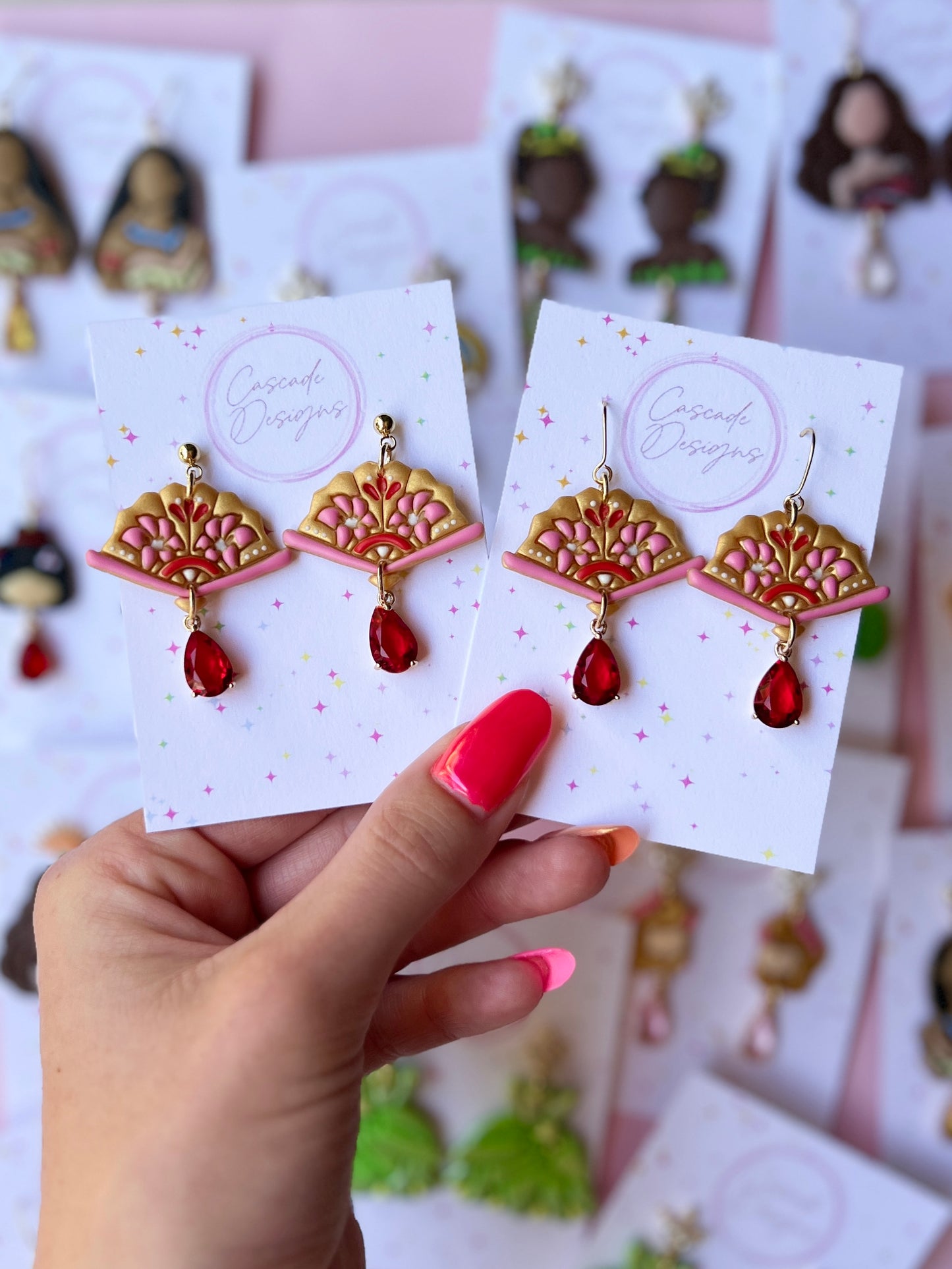 The Folding Fan | Magical Chinese Fan Earrings