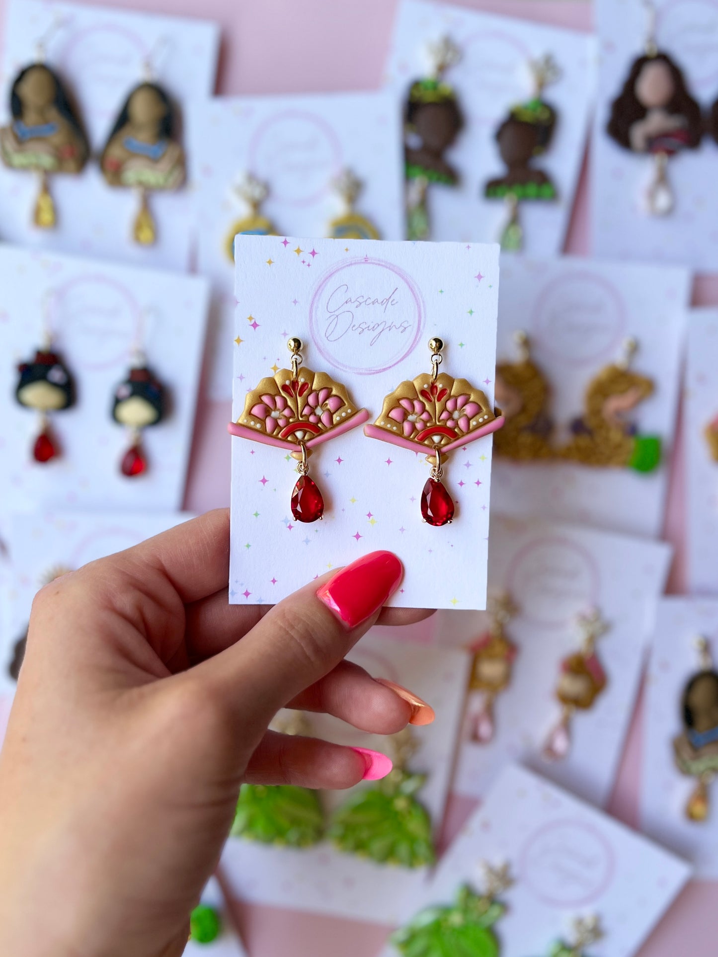 The Folding Fan | Magical Chinese Fan Earrings