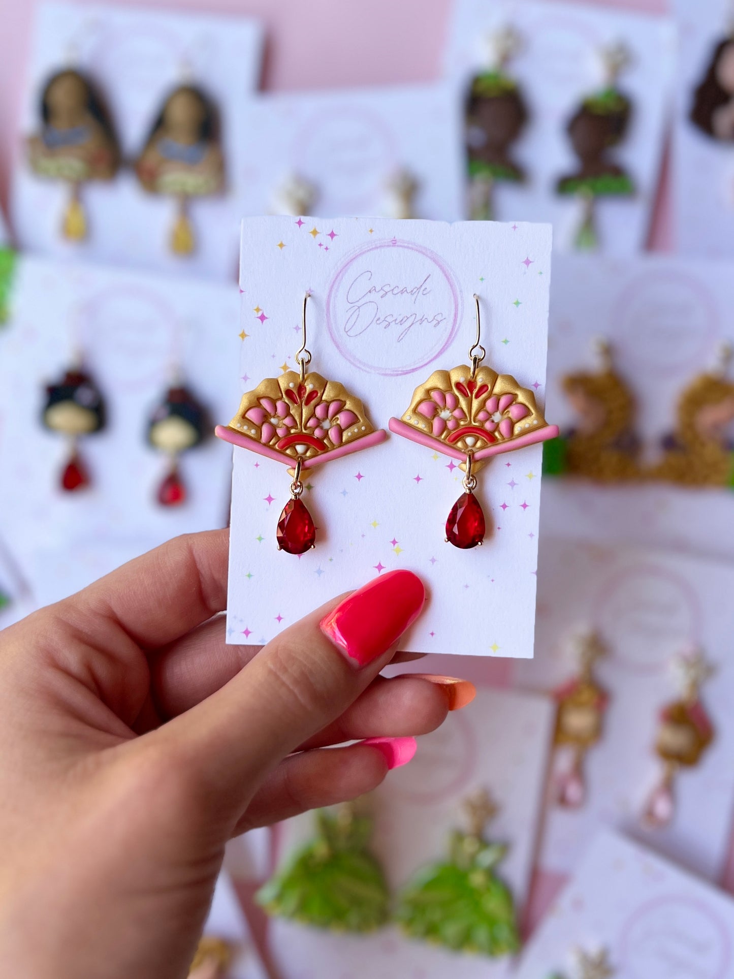 The Folding Fan | Magical Chinese Fan Earrings