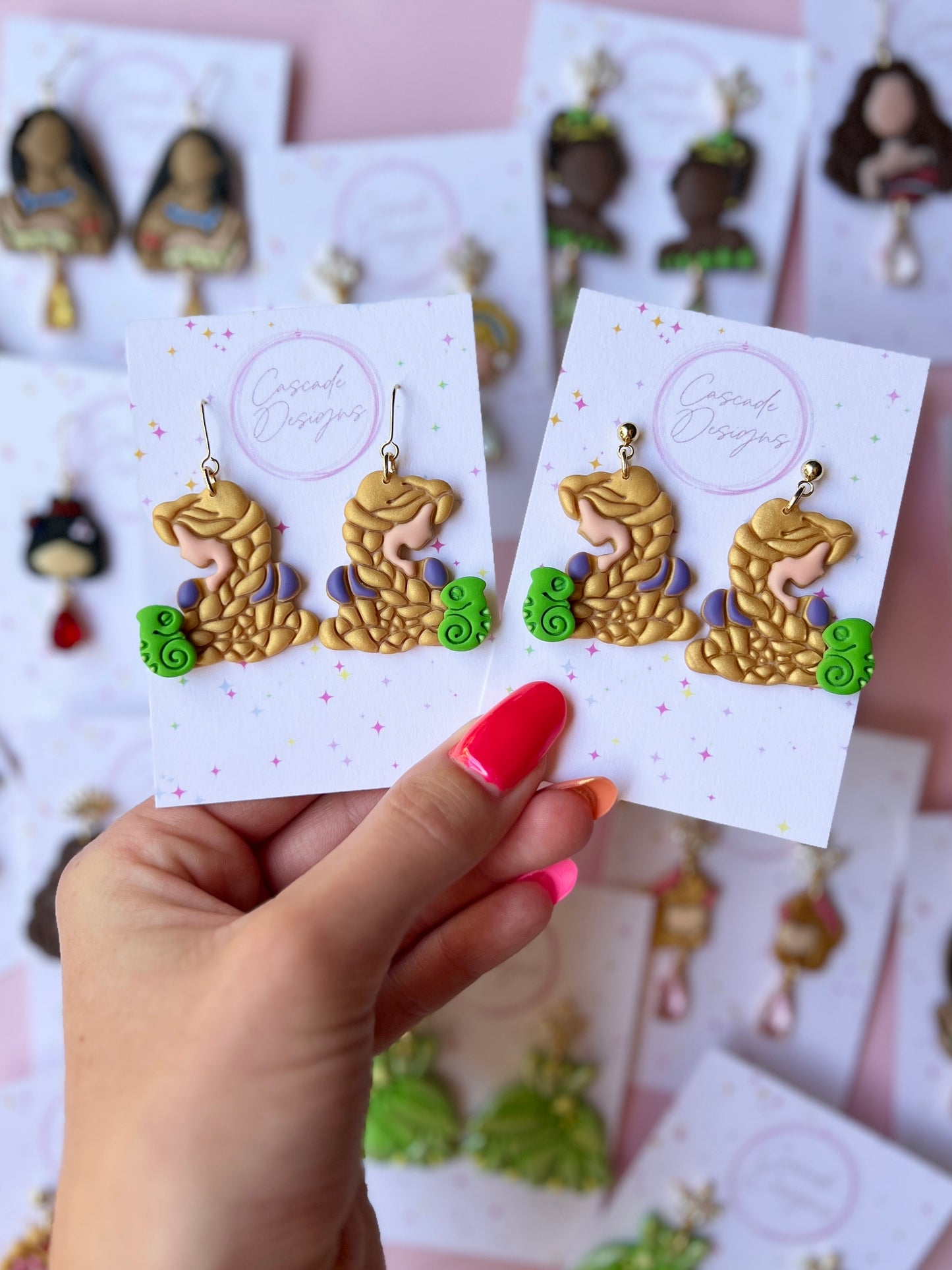 The Golden Flower | Magical Braided Princess Earrings