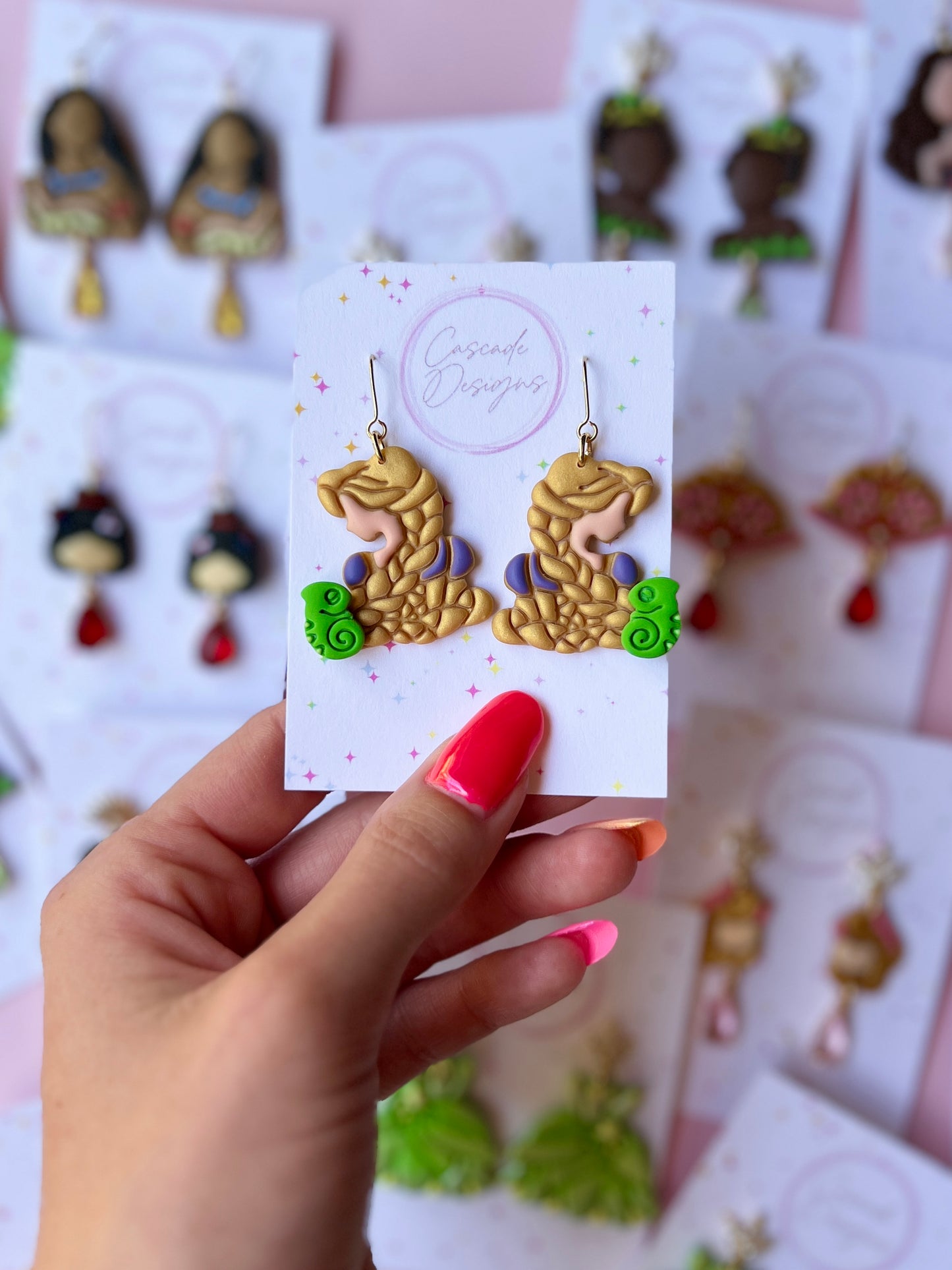 The Golden Flower | Magical Braided Princess Earrings