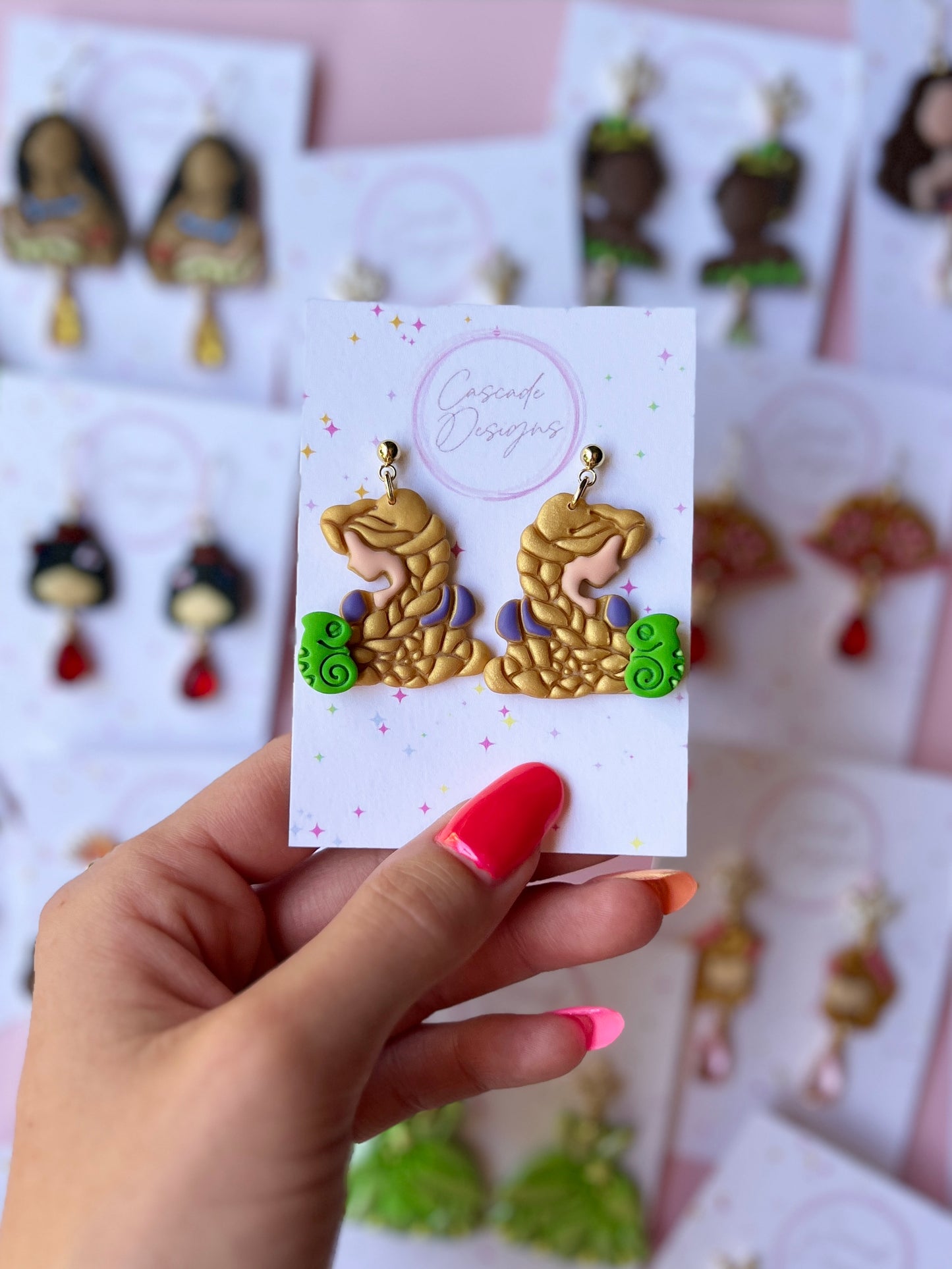 The Golden Flower | Magical Braided Princess Earrings