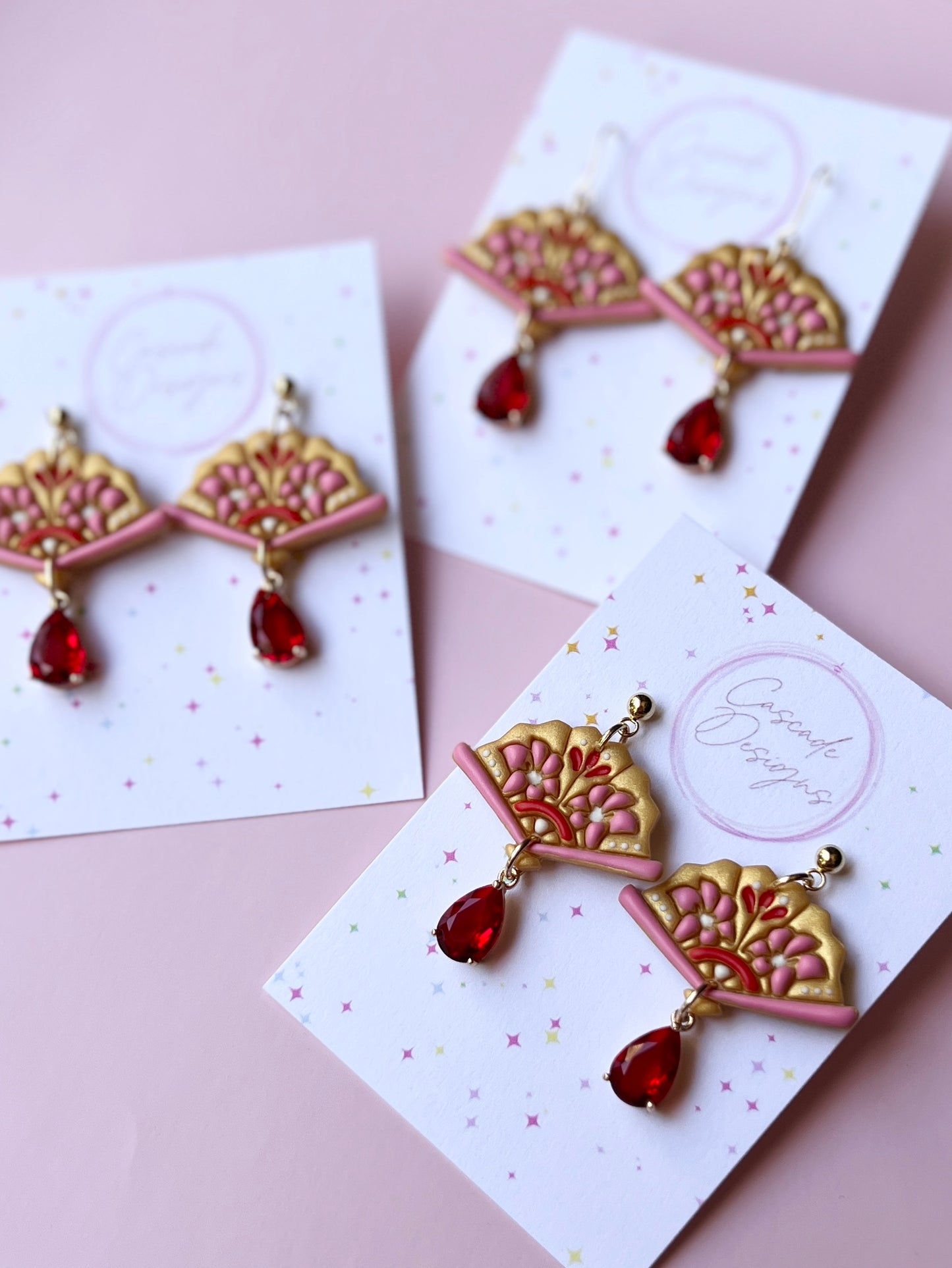 The Folding Fan | Magical Chinese Fan Earrings