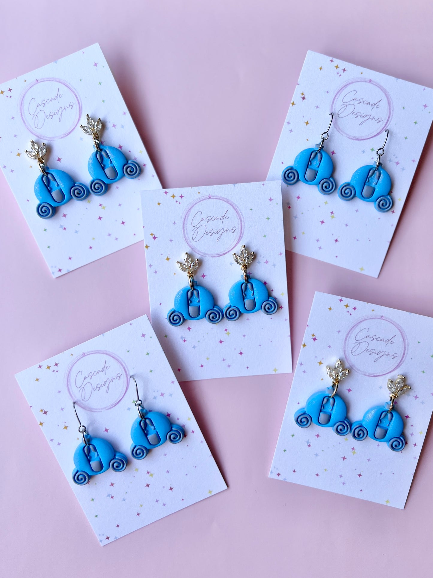 The Carriage | Shimmery Magical Coach Earrings
