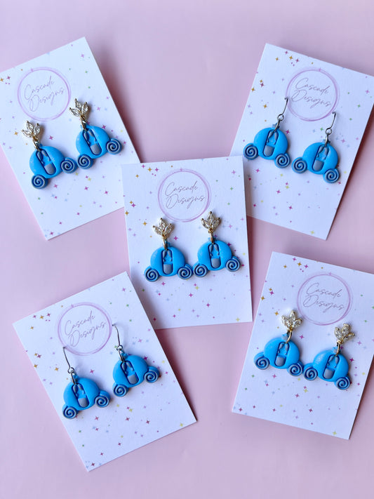 The Carriage | Shimmery Magical Coach Earrings